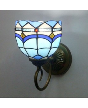 Tiffany Glass Lighting Living Room Wall Light One piece dropshipping Tiffany Export Hotel Bedside Half circle Wall Light