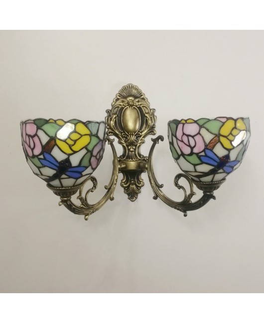 American Mediterranean mirror cabinet lamp, bathroom vanity, makeup mirror, European style three headed Vanni wall lamp, mirror headlight