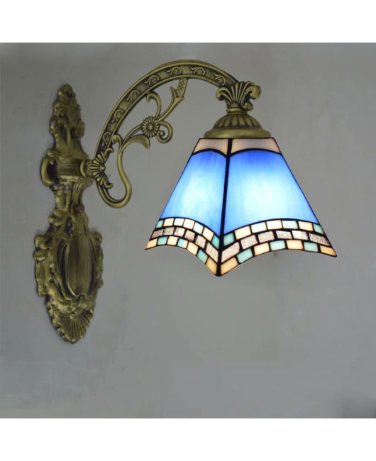 Lighting Factory Tiffany L Blue European Bedroom Hotel Room Mirror Front Corridor Wall Light Wholesale European Bedlight