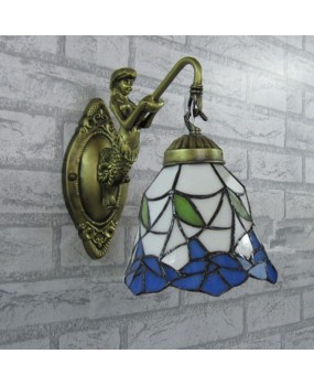 Direct sales of Tiffany European wall lamps from lighting manufacturers, wholesale of bedroom bedside lamps, LED retro hotel wall lamps