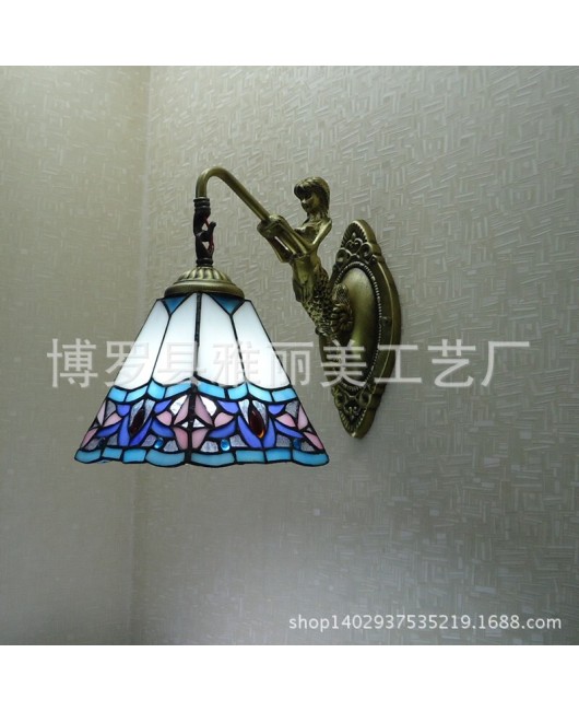 Colorful glass lighting, beautiful European style living room, bedroom, children's room, hotel bed, headlight, mirror, headlight manufacturer wholesale