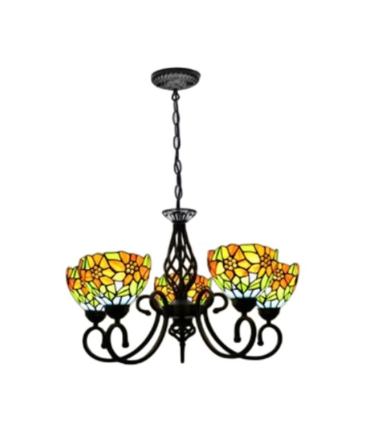 Discounted Home Chandelier Tiffany Lamp Countryside Living Room Bedroom Dining Room Hotel Room Chandelier Sunflower Chandelier