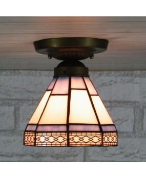 Baohua Tiffany Glass Lighting Ceiling Light Bedroom Balcony Corridor Entrance Corridor Bathroom European Special Offer