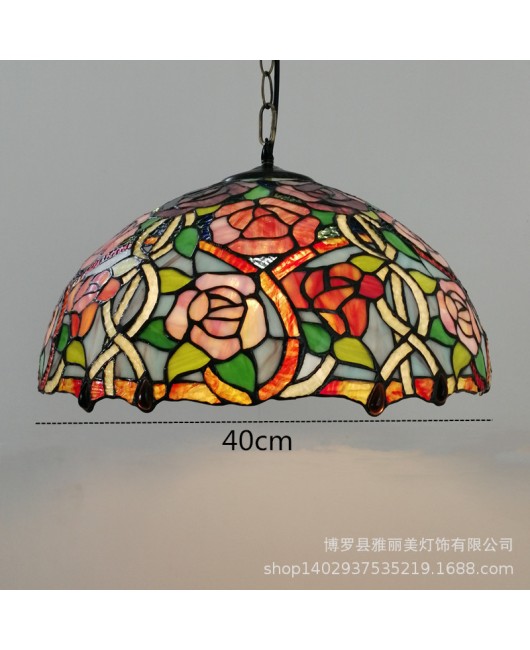 Manufacturer Foreign Trade Tiffany Lighting Living Room Hotel Bedroom Bedlight Retro European Bedroom Desk Lamp