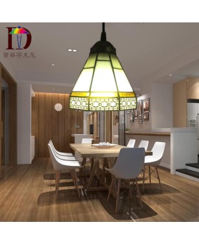 Wholesale restaurant LED creative pendant light dropshipping Tiffany retro restaurant single head pendant light promotion