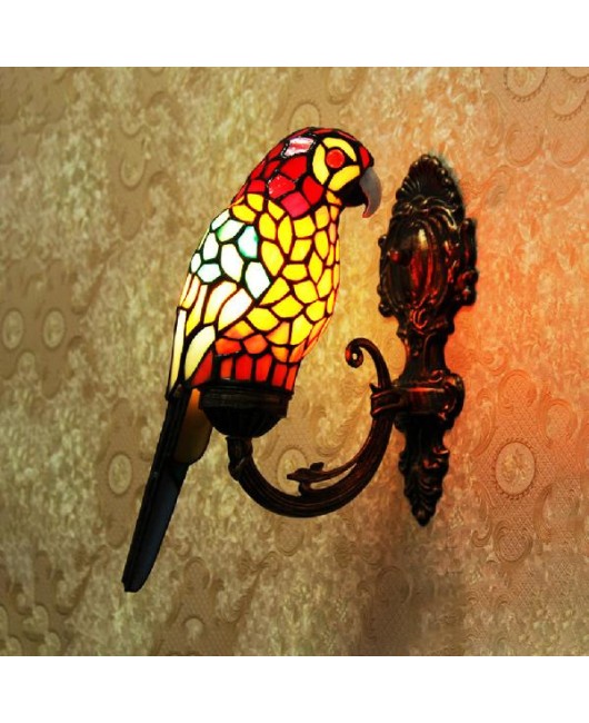 Manufacturer wholesale natural agate stone wall lamp Tiffany retro living room bar villa classical wall lamp special price