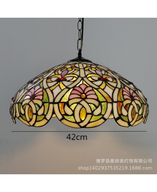 Manufacturer Foreign Trade Tiffany Lighting Living Room Hotel Bedroom Bedlight Retro European Bedroom Desk Lamp