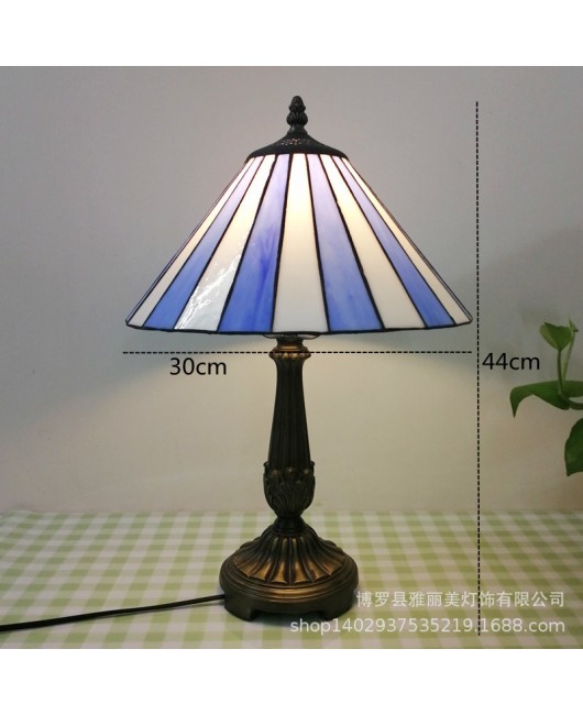 Colorful glass lighting, rural rose desk lamp, living room bedroom bedside lamp, warm desk lamp manufacturer wholesale