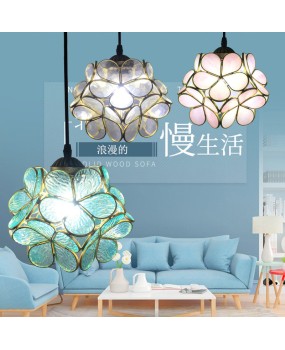 Baohua Tiffany's new creative restaurant pendant light with three modern European and Simplified European bar counter dining table lighting fixtures