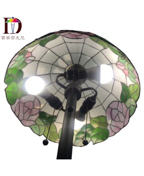 Wholesale of lighting fixtures in the market, Tiffany's countryside style roses, creative living room and study floor lamps, promotion