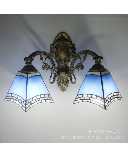 Lighting Factory Tiffany L Blue European Bedroom Hotel Room Mirror Front Corridor Wall Light Wholesale European Bedlight