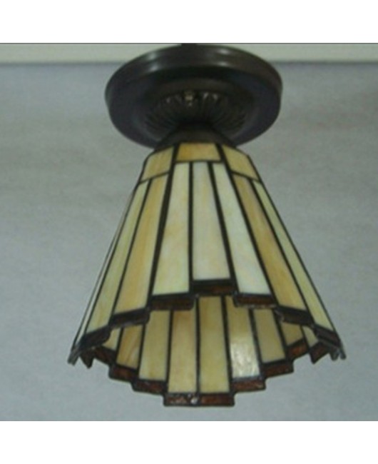 Baohua Tiffany Glass Lighting Ceiling Light Bedroom Balcony Corridor Entrance Corridor Bathroom European Special Offer