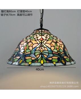 Manufacturer Baohua Tiffany European style pendant lights supply European style restaurants, multi head hotels, dining rooms, and living room lights