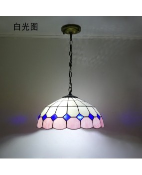 Tiffany colored glass lighting sink aisle bar counter bedroom balcony simple grid special price wholesale pendant light