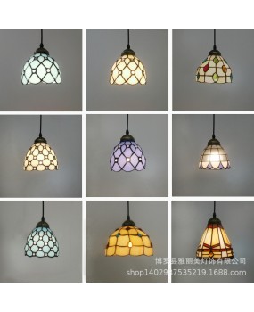 Wholesale of Tiffany colored glass decorative pendant lights, dropshipping of non-standard project lights for hotels and clubs