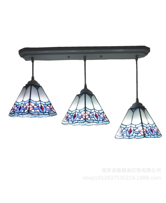 Baohua Tiffany Lighting, Living Room, Bedroom, Study, Corridor, Glass Pendant, Warm Caf é Bar, Desk Lamp, One Piece Delivery