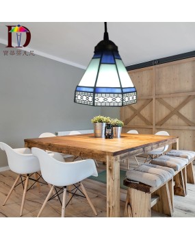 Wholesale restaurant LED creative pendant light dropshipping Tiffany retro restaurant single head pendant light promotion