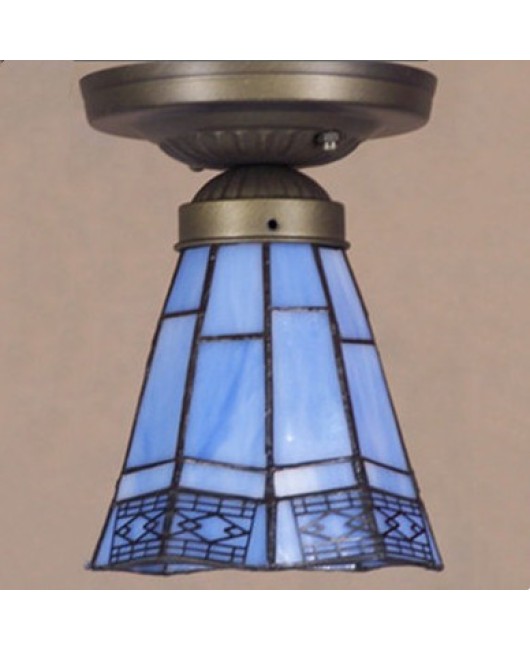 Baohua Tiffany Glass Lighting Ceiling Light Bedroom Balcony Corridor Entrance Corridor Bathroom European Special Offer