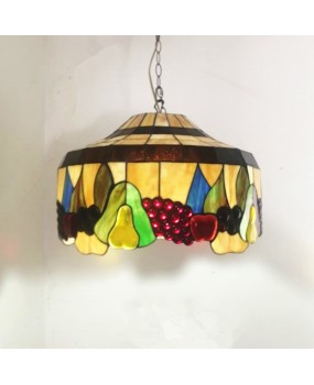 Discounted European retro colored glass bar restaurant guest light commercial American countryside bedroom balcony creative pendant light