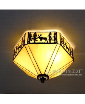 One piece dropshipping European retro reindeer ceiling light, living room light, bedroom dining room corridor, balcony ceiling light