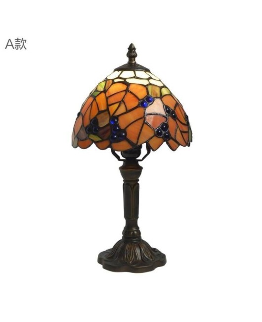 Chinese style living room, bedroom, bedside lamp, villa glass, Chinese style children's desk lamp, LED new Chinese style creative desk lamp