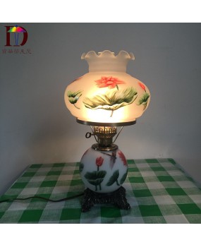 Wholesale of decorative desk lamps, Chinese lotus decorative desk lamps, one piece dropshipping, Chinese lotus creative desk lamps, special price, free shipping