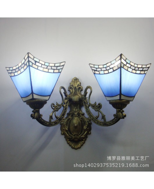 Lighting Factory Tiffany L Blue European Bedroom Hotel Room Mirror Front Corridor Wall Light Wholesale European Bedlight