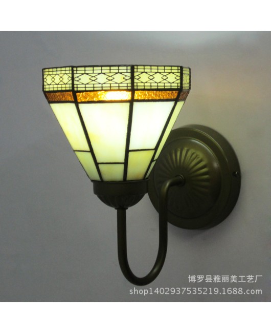 Home Tiffany Lighting Spanish style wall lamp mirror headlights Mediterranean minimalist aisle wall lights