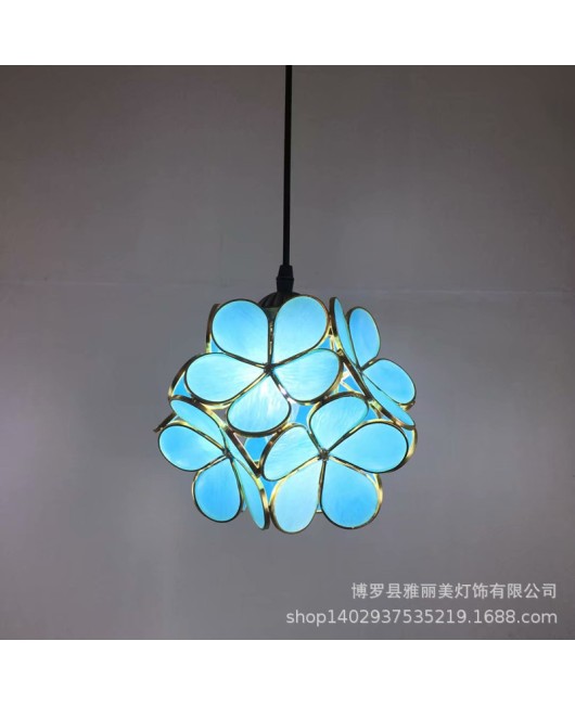 Baohua Tiffany's new creative restaurant pendant light with three modern European and Simplified European bar counter dining table lighting fixtures