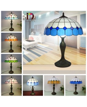 Lighting manufacturers wholesale blue Mediterranean table lamps, one piece dropshipping, creative foreign trade export table lamps, special prices, free shipping