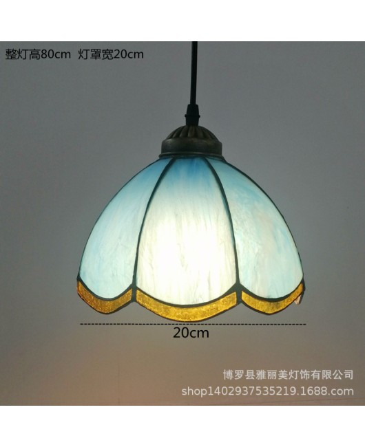 Baohua Tiffany Blue Mediterranean Non standard Engineering Pendant One piece dropshipping, simple and creative art lighting fixtures