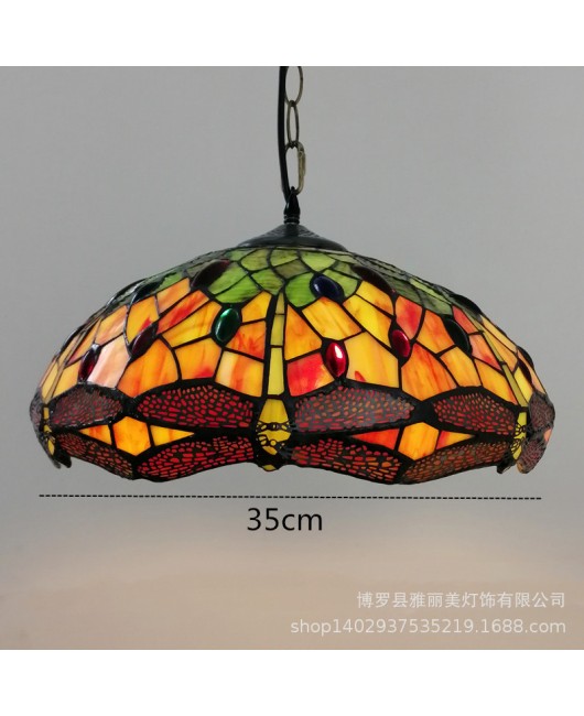 Manufacturer Foreign Trade Tiffany Lighting Living Room Hotel Bedroom Bedlight Retro European Bedroom Desk Lamp