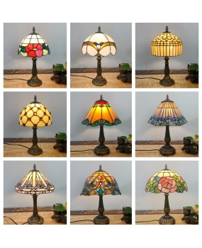 European retro girl desk lamp, warm glass wedding bedroom, wedding bedroom bedside lamp, study room, romantic bedroom atmosphere