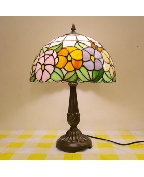 Colorful glass Tiffany lighting for living room, bedroom, dining room, bedside table lamp, table lamp, sunflower garden lamp factory