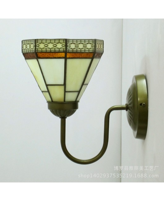 Home Tiffany Lighting Spanish style wall lamp mirror headlights Mediterranean minimalist aisle wall lights