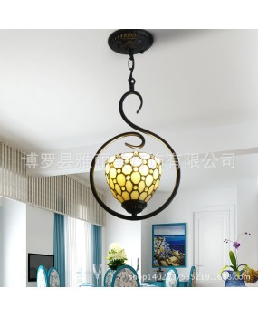 Lighting manufacturer direct sales Tiffany Hotel clubhouse engineering lamp, one piece dropshipping, hotel restaurant personalized pendant light, free shipping