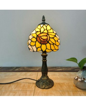 European and American style vintage colored glass bedroom bedside lamp, American countryside bar lamp, coffee shop lighting