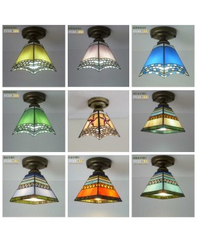 Mediterranean lights Tiffany entrance lights hallway lights foyer lights countryside bedroom balcony ceiling lights LED