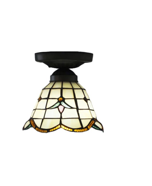 Baohua Tiffany Glass Lighting Ceiling Light Bedroom Balcony Corridor Entrance Corridor Bathroom European Special Offer