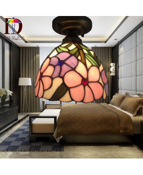 Home Decoration Lighting One Piece dropshipping Tiffany colored glass hallway hallway hallway balcony ceiling light new promotion