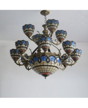 2024 New Wholesale Baohua Tiffany Nordic Duplex Building Grand Chandelier Hotel Engineering Hall Nordic Chandelier