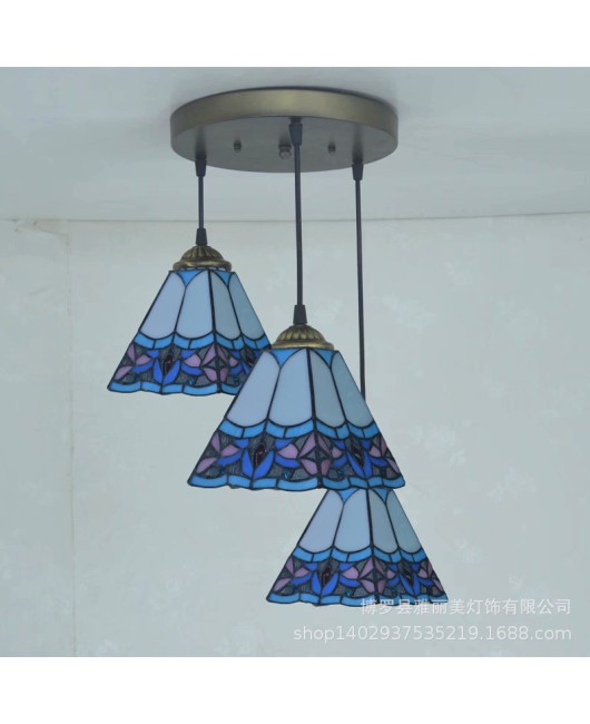 Baohua Tiffany Lighting, Living Room, Bedroom, Study, Corridor, Glass Pendant, Warm Caf é Bar, Desk Lamp, One Piece Delivery