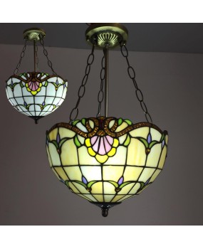 Wholesale Tiffany Lighting Glass European style Pendant Light for Living Room, Bedroom, Dining Room, Corridor, Balcony, Cloak Room, Baroque Light