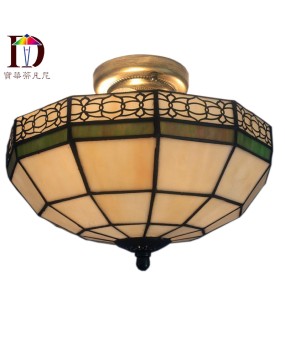 Wholesale of household lighting fixtures, LED ceiling lights, engineering lights, one-piece dropshipping, colored glass retro ceiling lights