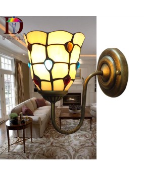 Foreign trade lighting wholesale Tiffany European retro hotel lobby living room corridor indoor bedroom bedside wall lamp