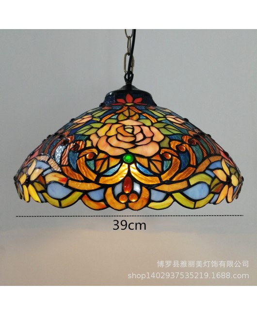 Manufacturer Foreign Trade Tiffany Lighting Living Room Hotel Bedroom Bedlight Retro European Bedroom Desk Lamp