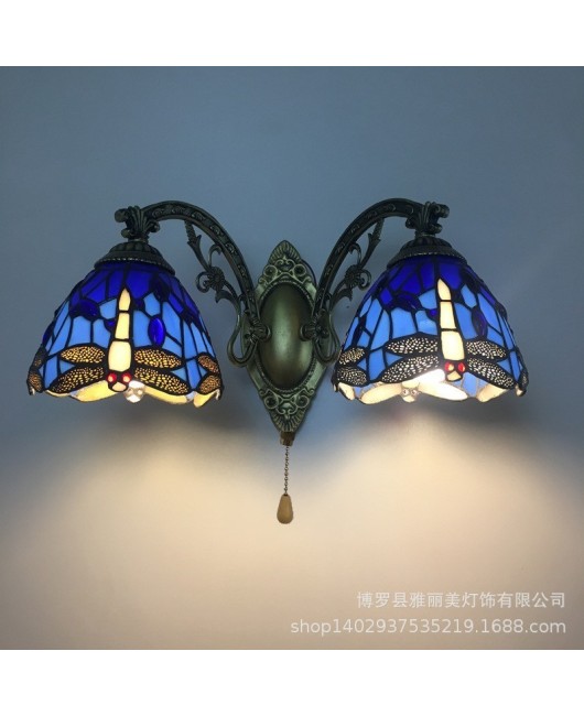 Lighting fixtures, LED Tiffany mirror headlights, bathroom bedside lights, wall lights, dragonfly aisle wall lights, Yang desk lamps, wholesale