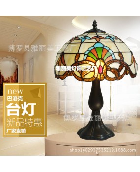 Wholesale of European style glass LED desk lamps by lighting manufacturers, hotel clubs, bedrooms, bedside lamps, LED retro desk lamps wholesale