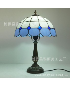 Lighting manufacturers wholesale blue Mediterranean table lamps, one piece dropshipping, creative foreign trade export table lamps, special prices, free shipping