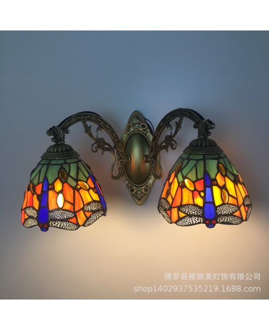 Lighting fixtures, LED Tiffany mirror headlights, bathroom bedside lights, wall lights, dragonfly aisle wall lights, Yang desk lamps, wholesale